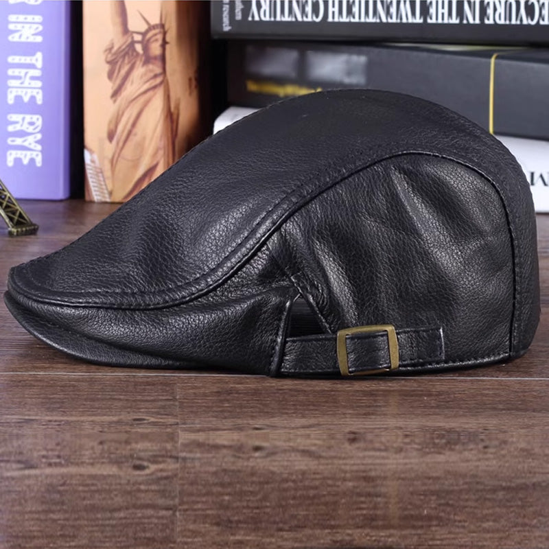Casquettes en Cuir de Style Gavroche pour Hommes