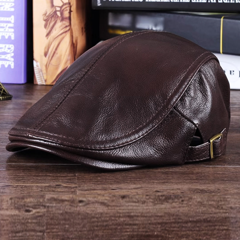 Casquettes en Cuir de Style Gavroche pour Hommes