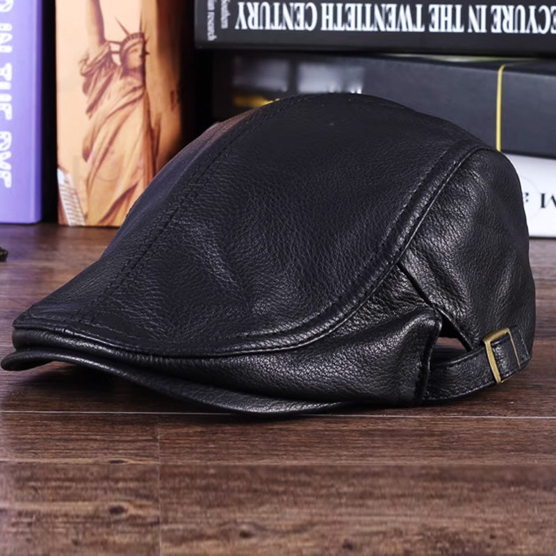 Casquettes en Cuir de Style Gavroche pour Hommes