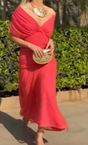 Robe élégante en maille avec motif floral pour femmes