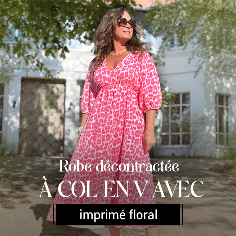 🎨 LAST DAY PROMOTION - 50%OFF💥 Women's V-Neck Printed Dress – Brushstrokes of Summer🌺