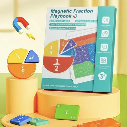 🧩50% RABATT🧲Montessori Fraktionspussel – Magnetiska Delar, Pedagogiskt & Utvecklar Matematikförståelse✨