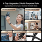🏆 Het rea – 50 % rabatt ✨ 4-i-1 multifunktionell magnetisk selfiestav med 360°-rotation