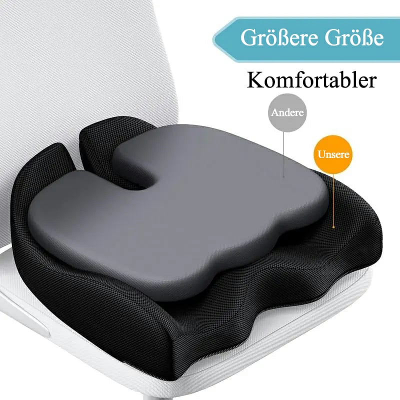 🔥💺Le coussin de siège en mousse à mémoire de forme le plus confortable de 2025 - Soulage les douleurs du dos et du coccyx !