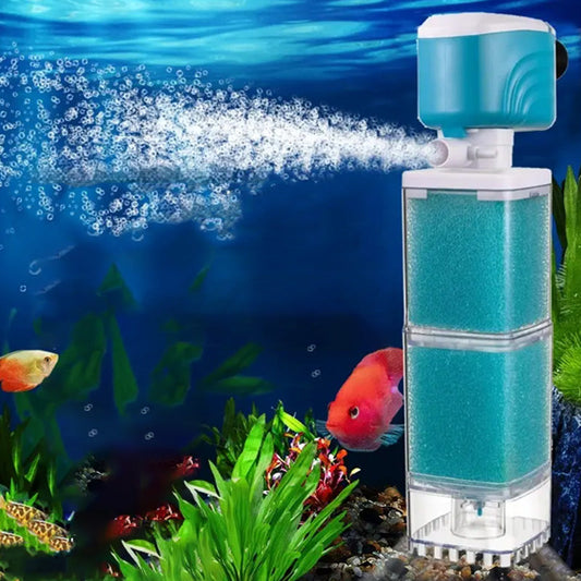 🐠Automatiskt Akvariefiltersystem🌟Effektivt och Lättatt Använda för Ett Rent Akvarium!