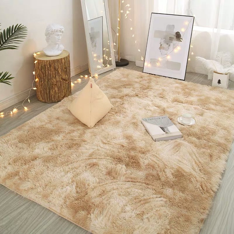⏳ Begränsat erbjudande 50% rabatt 💥 Mjuk fluffig matta i gradientfärg – Ultramjuk, halkfri och maskintvättbar ryamatta för sovrum och vardagsrum 🌈🛋️