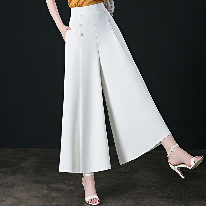 (51 % de rabais) Pantalon plissé à jambe large