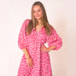 🎨 LAST DAY PROMOTION - 50%OFF💥 Women's V-Neck Printed Dress – Brushstrokes of Summer🌺