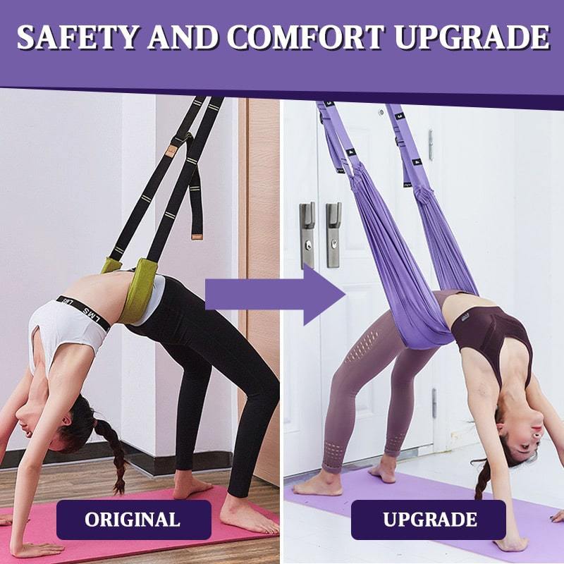 🔥40 % rabatt så länge lagret räcker!🎉 Förbättrat Yogastretchband – Förbättrat Grepp, Stark Elasticitet & Bärbar 📦