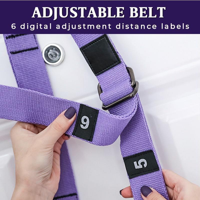 🔥40 % rabatt så länge lagret räcker!🎉 Förbättrat Yogastretchband – Förbättrat Grepp, Stark Elasticitet & Bärbar 📦