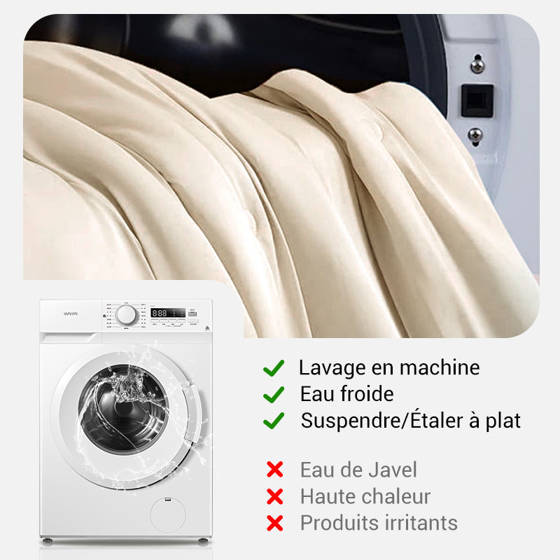 🛏Meilleurs prix pour l'été❄️Parure de lit quatre pièces en velours de haute qualité💕Confortable et rafraîchissant(🚀50% de réduction)