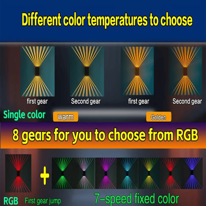 ✨☀️Applique solaire colorée à 4 LED pour l'extérieur Imperméable à l'eau