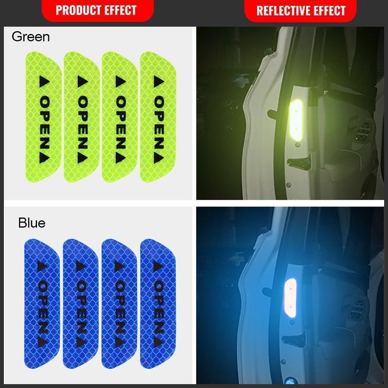 ✨Köp 1 Få 1 Gratis🚗Reflekterande antikollisions-varningsdekaler för bil (4 st)