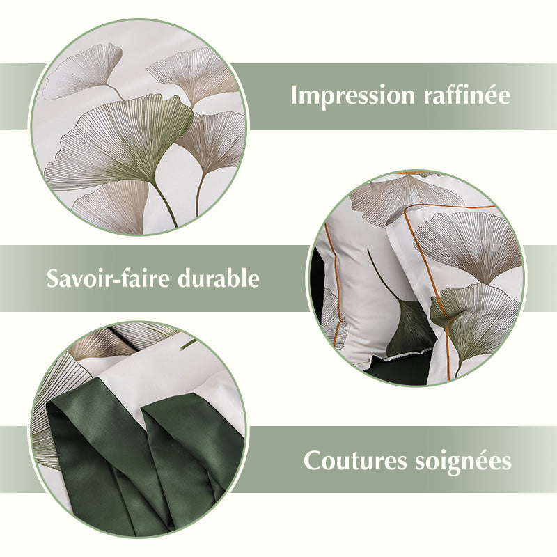🔥Offre estivale limitée 60% de réduction 🌸 Parure de Lit 4 Pièces Florale Fraîche et Respirante
