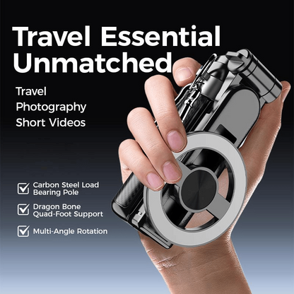 🏆 Het rea – 50 % rabatt ✨ 4-i-1 multifunktionell magnetisk selfiestav med 360°-rotation