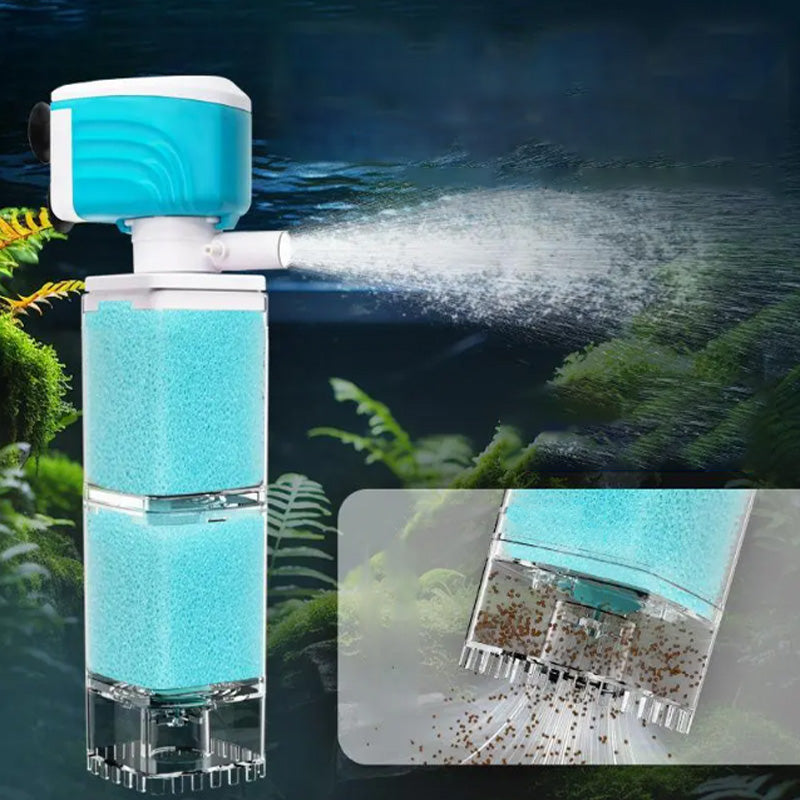 🐠Automatiskt Akvariefiltersystem🌟Effektivt och Lättatt Använda för Ett Rent Akvarium!