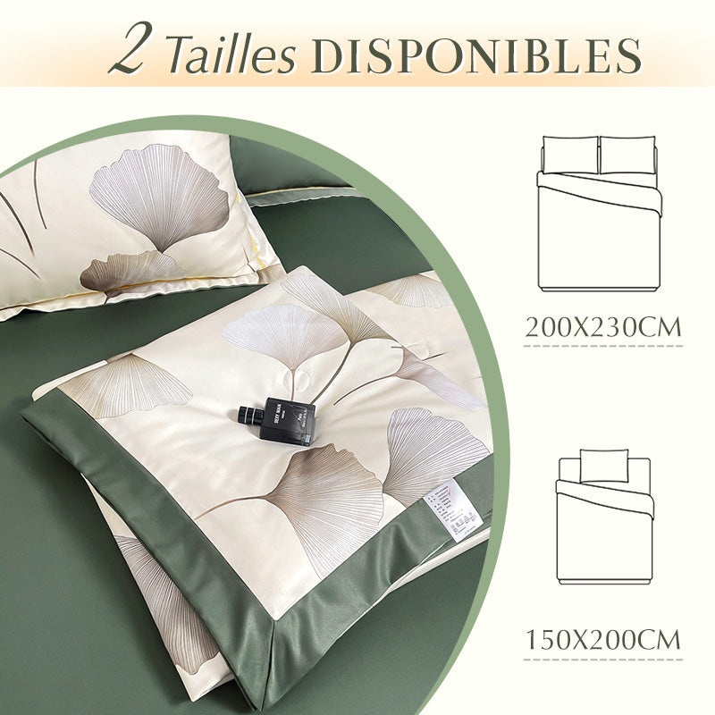 🔥Offre estivale limitée 60% de réduction 🌸 Parure de Lit 4 Pièces Florale Fraîche et Respirante