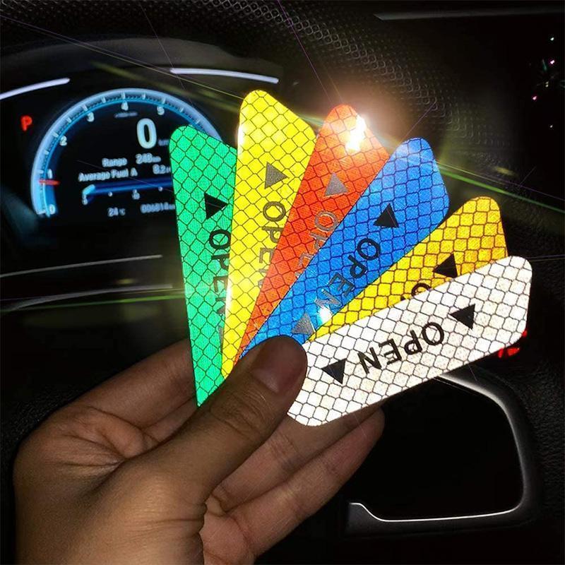 ✨Köp 1 Få 1 Gratis🚗Reflekterande antikollisions-varningsdekaler för bil (4 st)