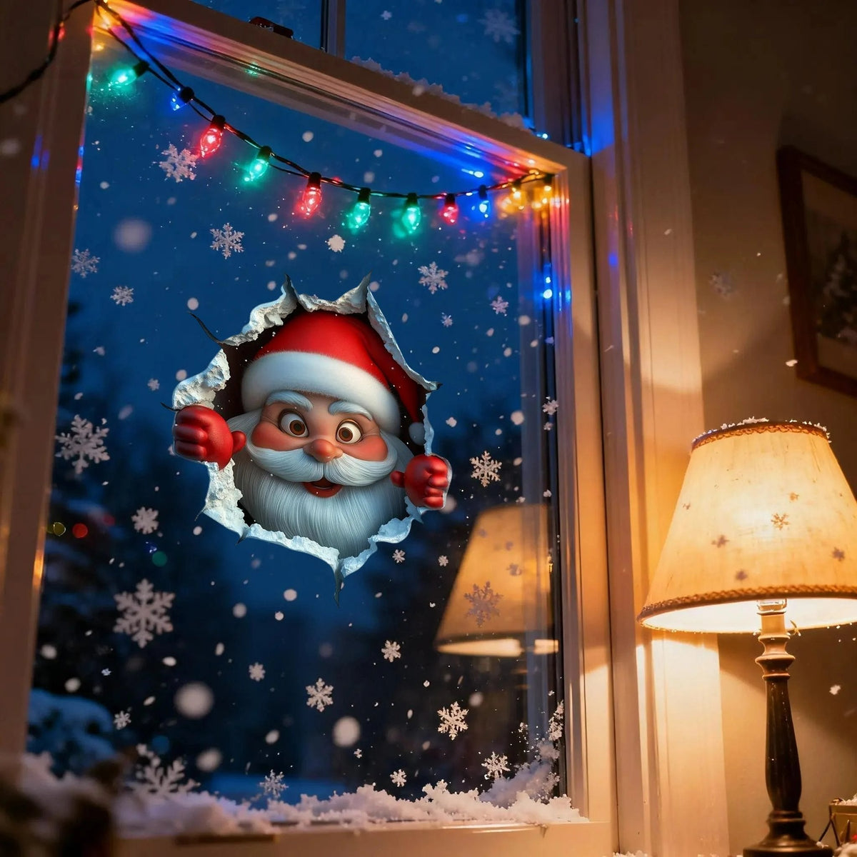 🎅50% RABATT❄️Kreativa julväggdekaler, enkel att sätta upp och ta bort🎁🎄