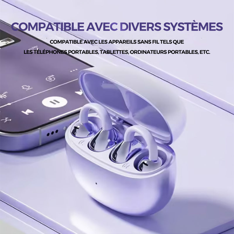 🔥Nouvelle mise à niveau🔥Écouteurs Bluetooth à pince auriculaire