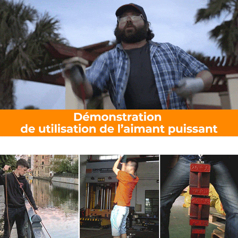 Ensemble de Aimant de Sauvetage Magnétiques pour Grandes Profondeurs