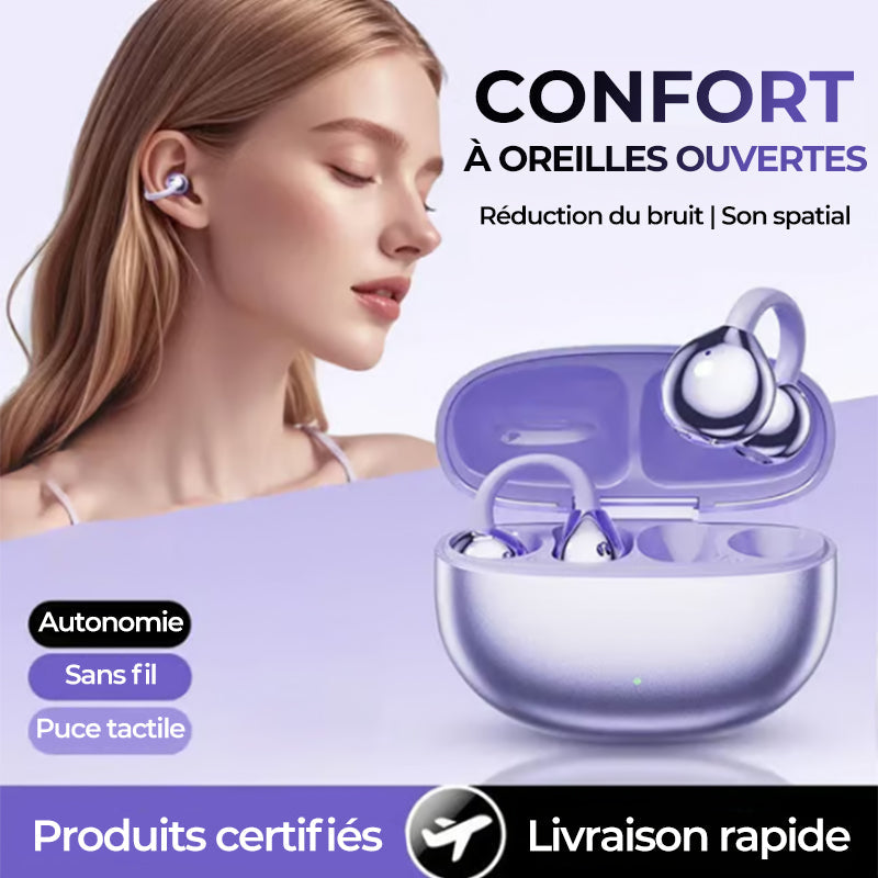 🔥Nouvelle mise à niveau🔥Écouteurs Bluetooth à pince auriculaire