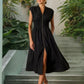 💃Vente à chaud 50⏰Robe longue élégante à col en V et fendue pour femmes👗