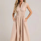 💃Vente à chaud 50⏰Robe longue élégante à col en V et fendue pour femmes👗