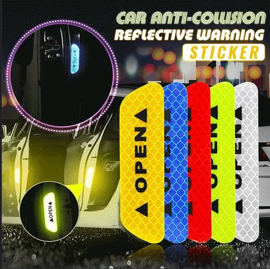 ✨Köp 1 Få 1 Gratis🚗Reflekterande antikollisions-varningsdekaler för bil (4 st)