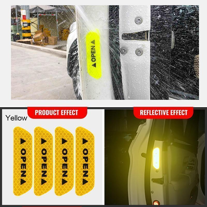 ✨Köp 1 Få 1 Gratis🚗Reflekterande antikollisions-varningsdekaler för bil (4 st)