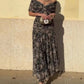 Robe élégante en maille avec motif floral pour femmes
