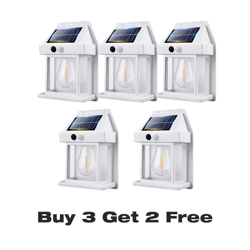 ☀️ 50 % RABATT! 💡 Solcellsvägglampa med rörelsedetektor, IP65 vattenskydd, trådlös och utan elräkning 🏡