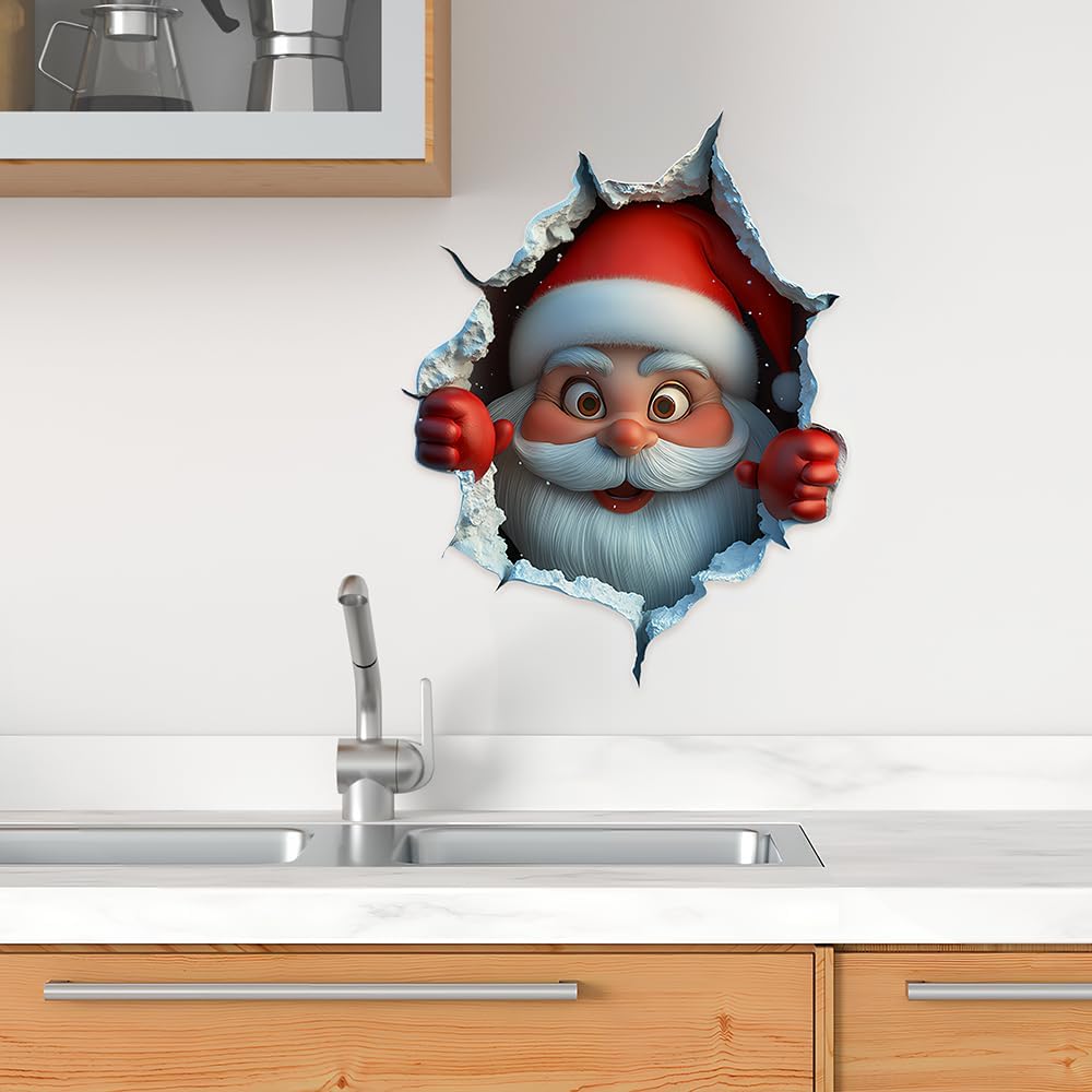 🎅50% RABATT❄️Kreativa julväggdekaler, enkel att sätta upp och ta bort🎁🎄