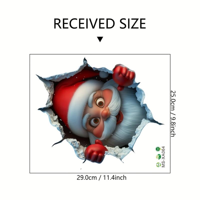 🎅50% RABATT❄️Kreativa julväggdekaler, enkel att sätta upp och ta bort🎁🎄