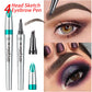 🔥40 % rabatt så länge lagret räcker!🎉3D Vattentät Microblading Ögonbrynspenna - 4-Spets Design - Långvarig 36 Timmar