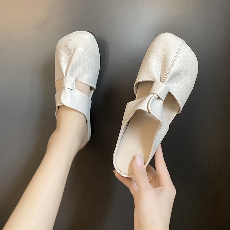 🔥Soldes d'été 50% de réduction👣Mules plates à découpes