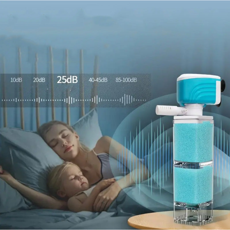 🐠Automatiskt Akvariefiltersystem🌟Effektivt och Lättatt Använda för Ett Rent Akvarium!