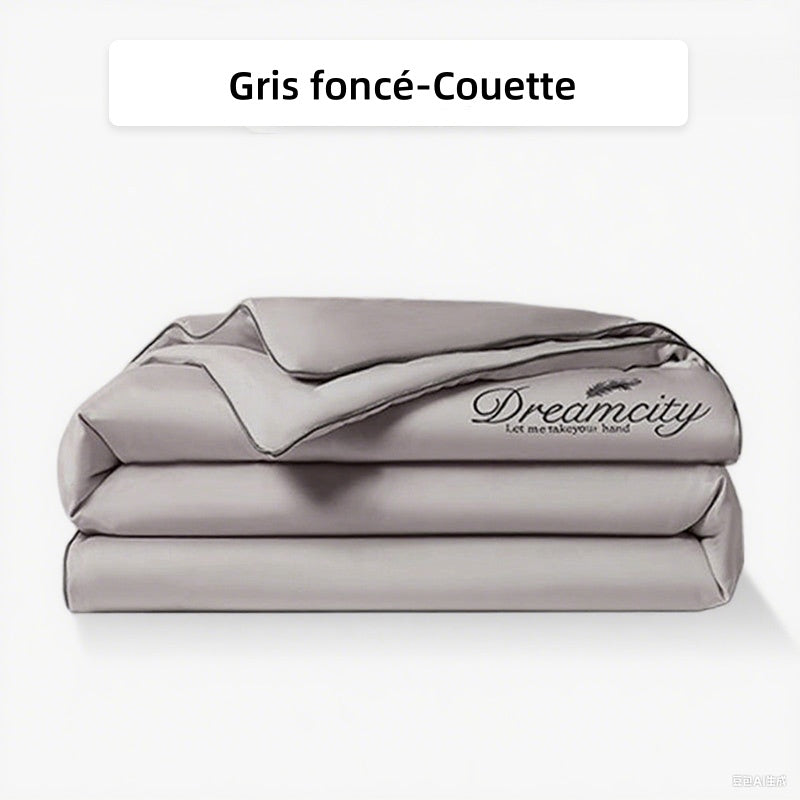 🛏Meilleurs prix pour l'été❄️Parure de lit quatre pièces en velours de haute qualité💕Confortable et rafraîchissant(🚀50% de réduction)