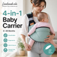 👶🧺 4-i-1 ventilerande mesh-bärsele – flexibla bärlägen för småbarn, bekväm och praktisk för vardagen 💕✨