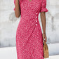 🌷51% DE RÉDUCTION🌷Robe imprimée florale à col en V pour femme