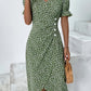 🌷51% DE RÉDUCTION🌷Robe imprimée florale à col en V pour femme