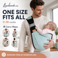 👶🧺 4-i-1 ventilerande mesh-bärsele – flexibla bärlägen för småbarn, bekväm och praktisk för vardagen 💕✨