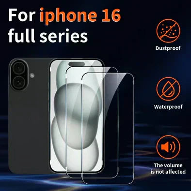 Protection d'écran en verre trempé 4K HD/Anti-Peeping avec élimination automatique de la poussière pour iPhone