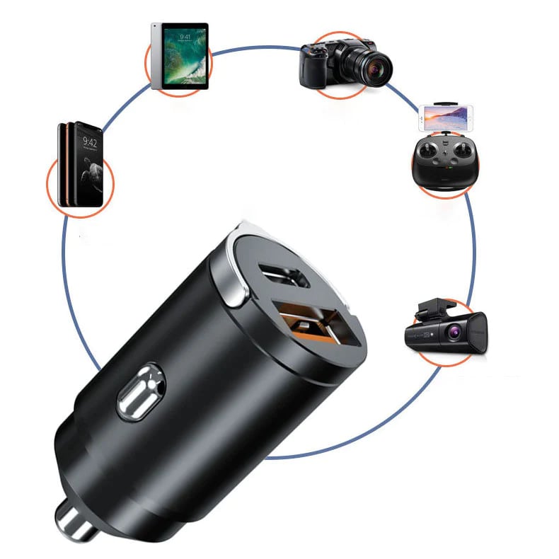 Chargeur de Voiture à Charge Rapide 100W Multi-compatible