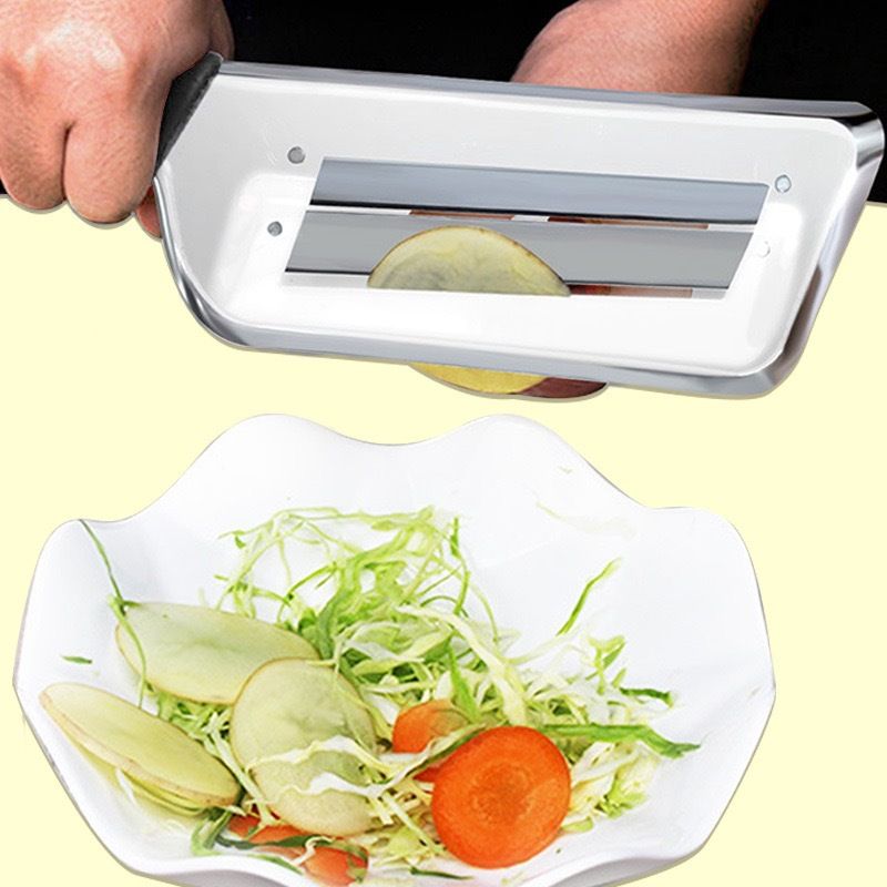 Trancheur double couche en acier inoxydable - Meilleur cadeau de cuisine