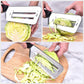 Trancheur double couche en acier inoxydable - Meilleur cadeau de cuisine