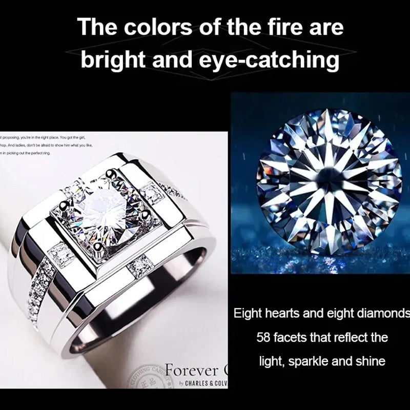 Bague Magnifique en Zircon pour Hommes