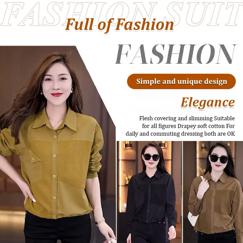 Chemise en patchwork élégante pour femmes