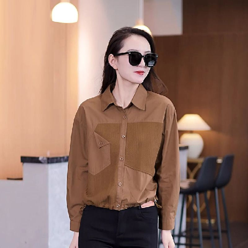 Chemise en patchwork élégante pour femmes