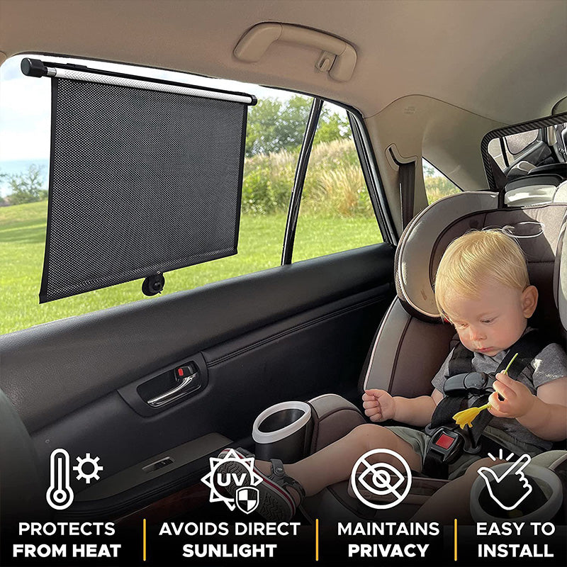Pare-soleil à rouleau de fenêtre rétractable pour voiture et chambre